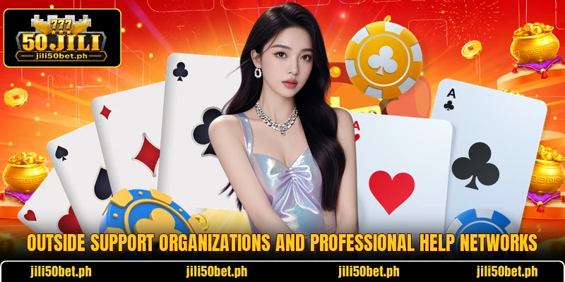 Outside support organizations and professional help networks