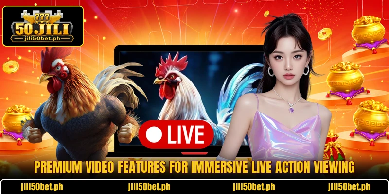 Premium video features for immersive live action viewing