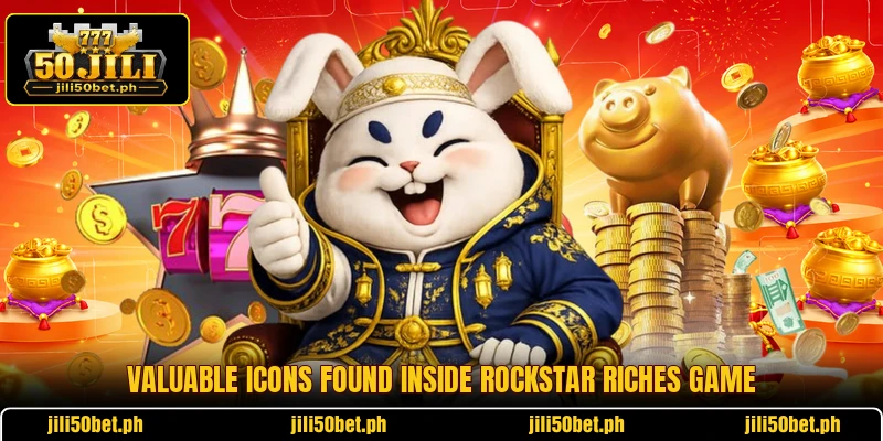Valuable icons found inside Rockstar Riches game